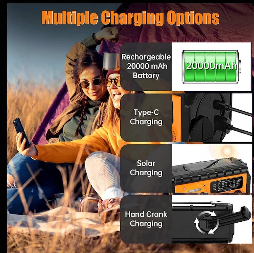 20000mAh Notfall-Solarradio