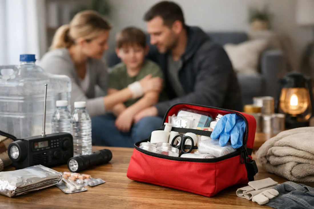 Första hjälpen kit för krisberedskap hemma