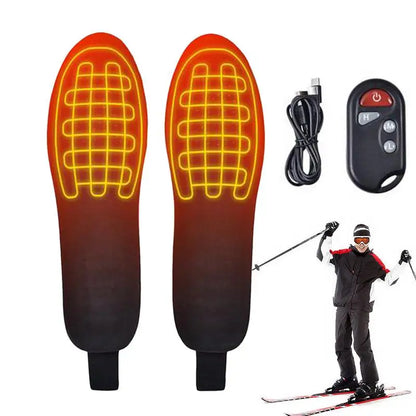 Battery Rechargeable Heating Insoles Long-lasting Heated Insoles  Electric Heated Insoles with Remote Control Heated Insoles