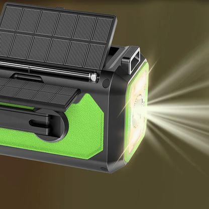 12000mAh Notfallradio mit zwei Solarpanels & Kurbel (AM/FM/NOAA)
