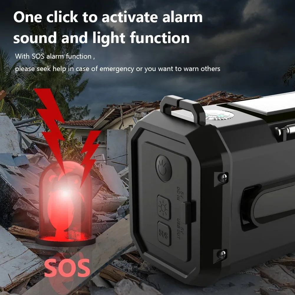 Notfall-Solar-Kurbelradio – 10000mAh Powerbank