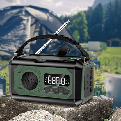 12000mAh Notfallradio mit zwei Solarpanels & Kurbel (AM/FM/NOAA)