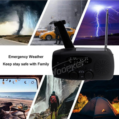 Notfall-Solar-Kurbelradio – 10000mAh Powerbank
