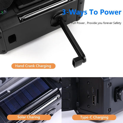 Notfall-Solar-Kurbelradio – 10000mAh Powerbank