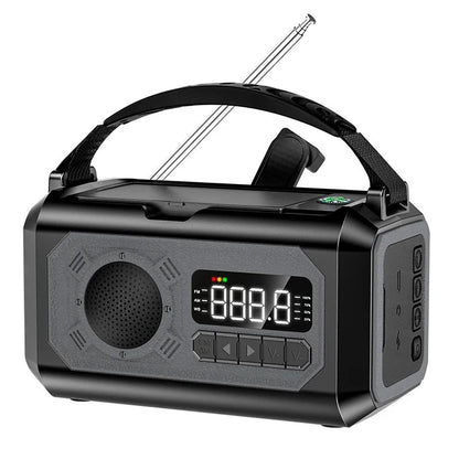 12000mAh Notfallradio mit zwei Solarpanels & Kurbel (AM/FM/NOAA)