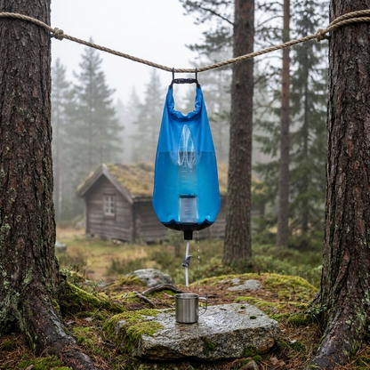 10L Schwerkraft-Wasserreinigungstasche – Notfall-Wasserfilter